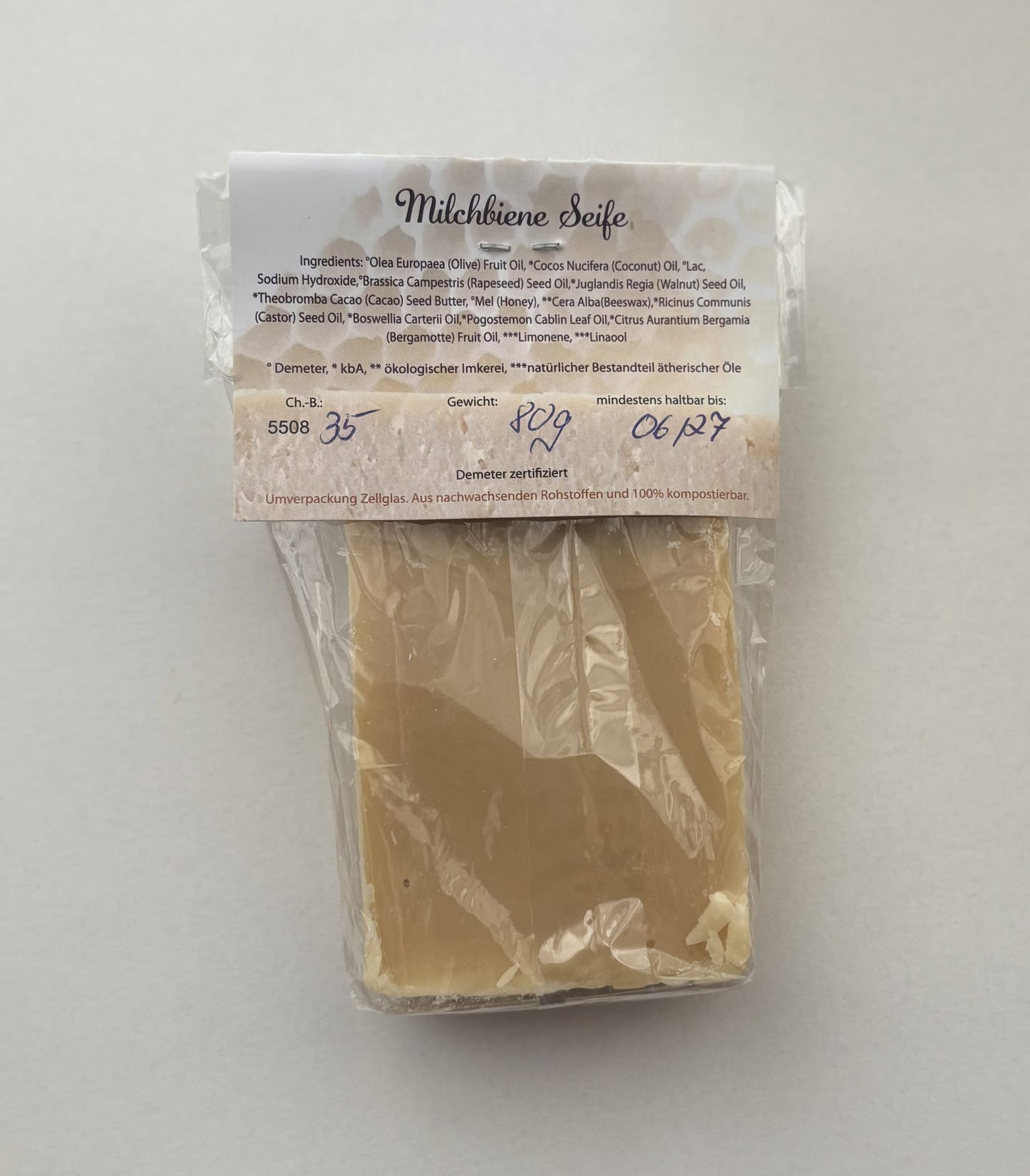 Naturseife - Honigseife 70g